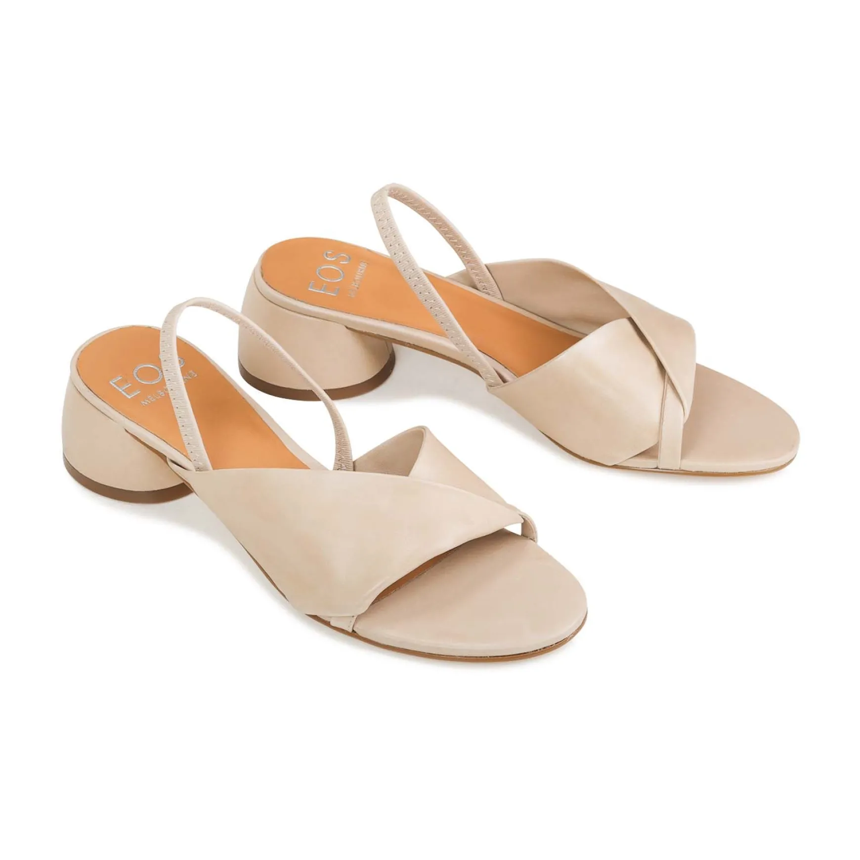 FIORELLO LEATHER HEEL SANDALS>EOS Footwear Online