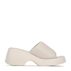 FLORIA LEATHER CHUNKY WEDGE SANDALS>EOS Footwear Store