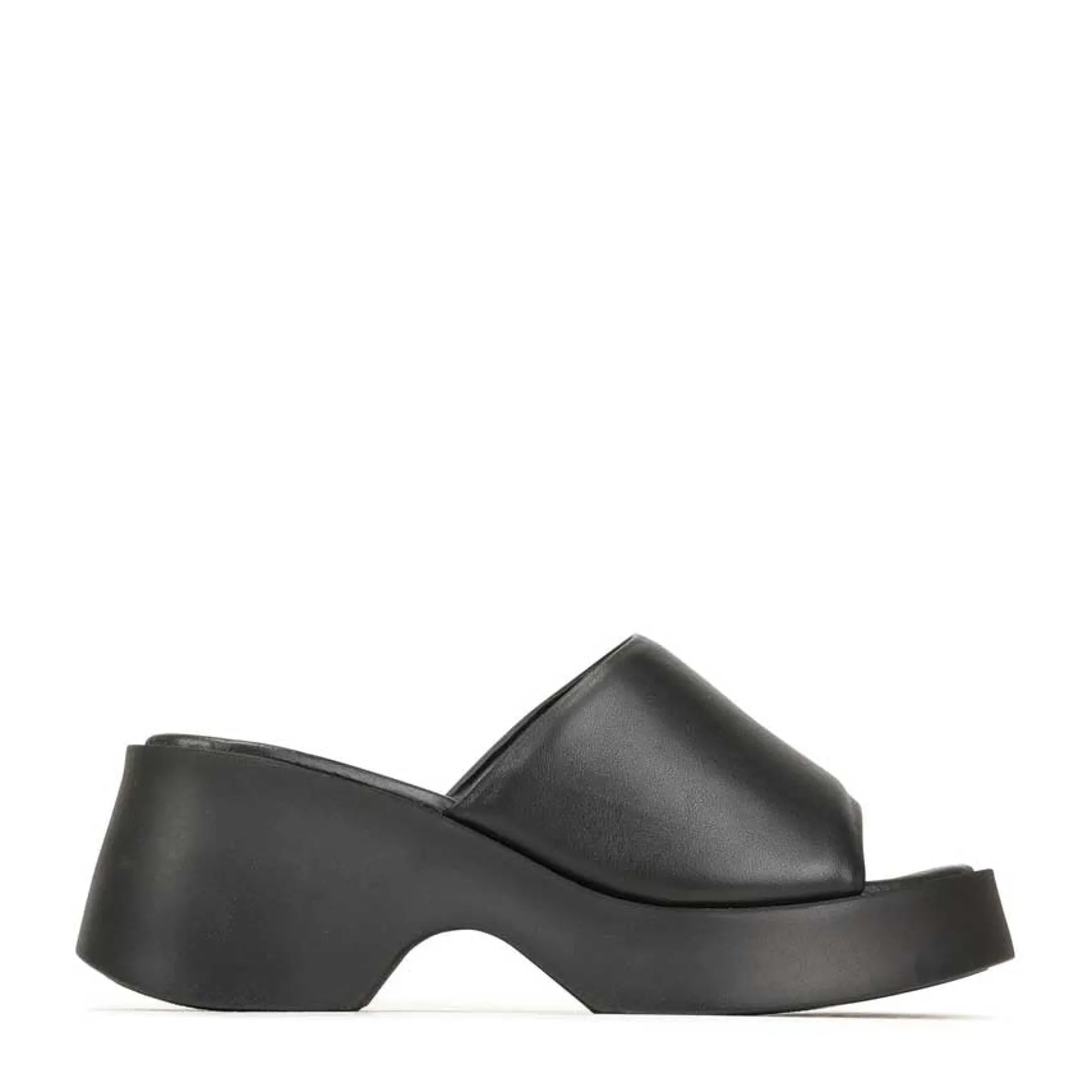 FLORIA LEATHER CHUNKY WEDGE SANDALS>EOS Footwear Store
