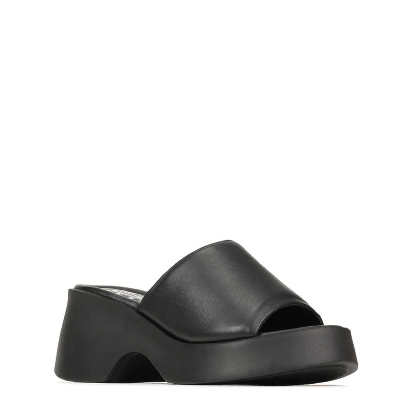 FLORIA LEATHER CHUNKY WEDGE SANDALS>EOS Footwear Store