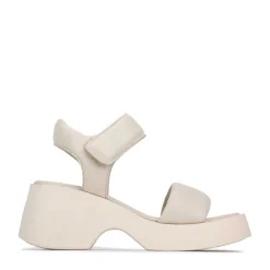 FLORINA LEATHER CHUNKY WEDGE SANDALS><noscript><img width=