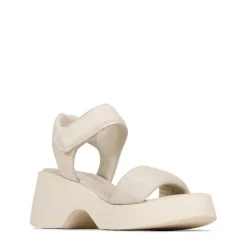 FLORINA LEATHER CHUNKY WEDGE SANDALS><noscript><img width=