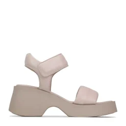 FLORINA LEATHER CHUNKY WEDGE SANDALS><noscript><img width=