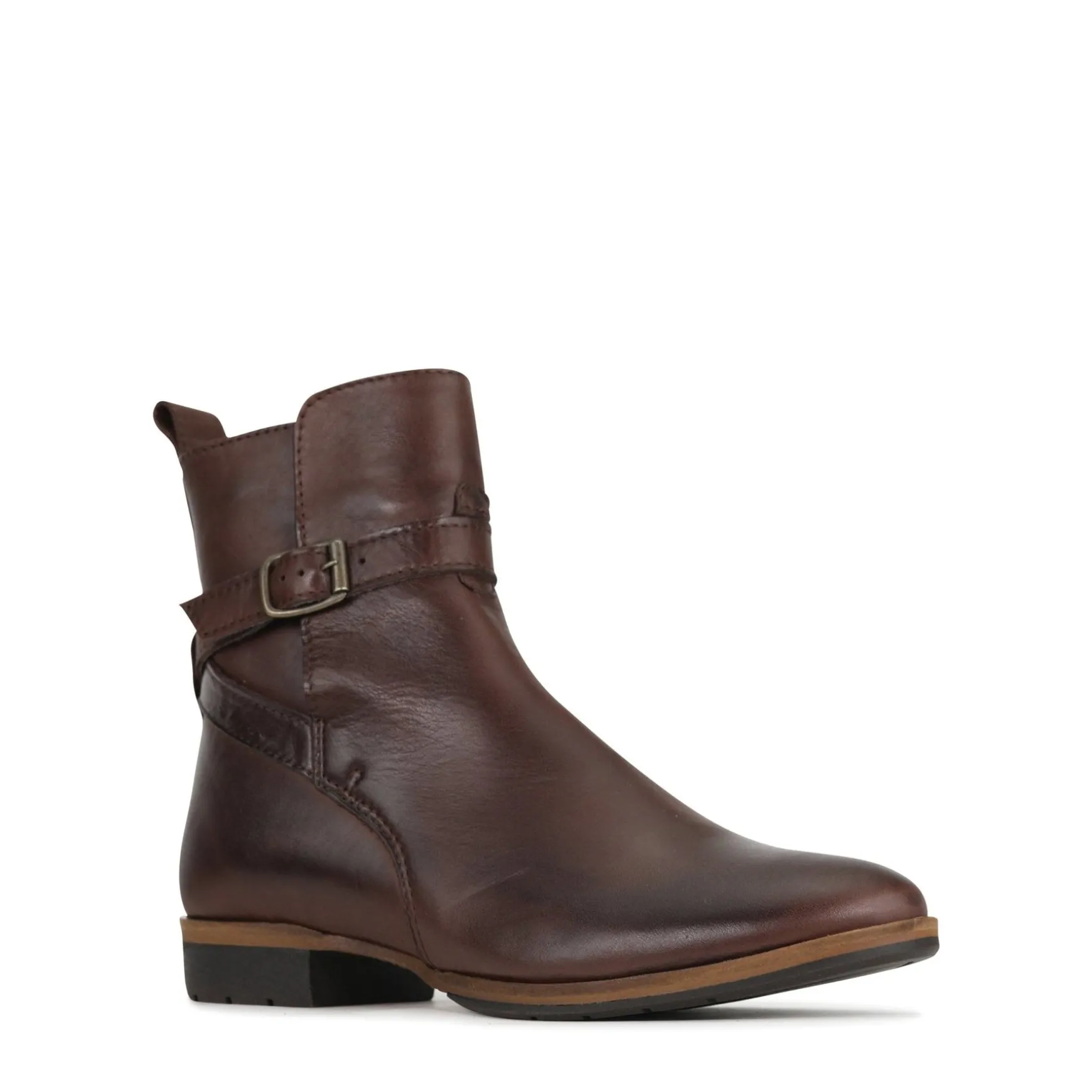 GABBI BUCKLE ANKLE BOOTS LEATHER>EOS Footwear Cheap