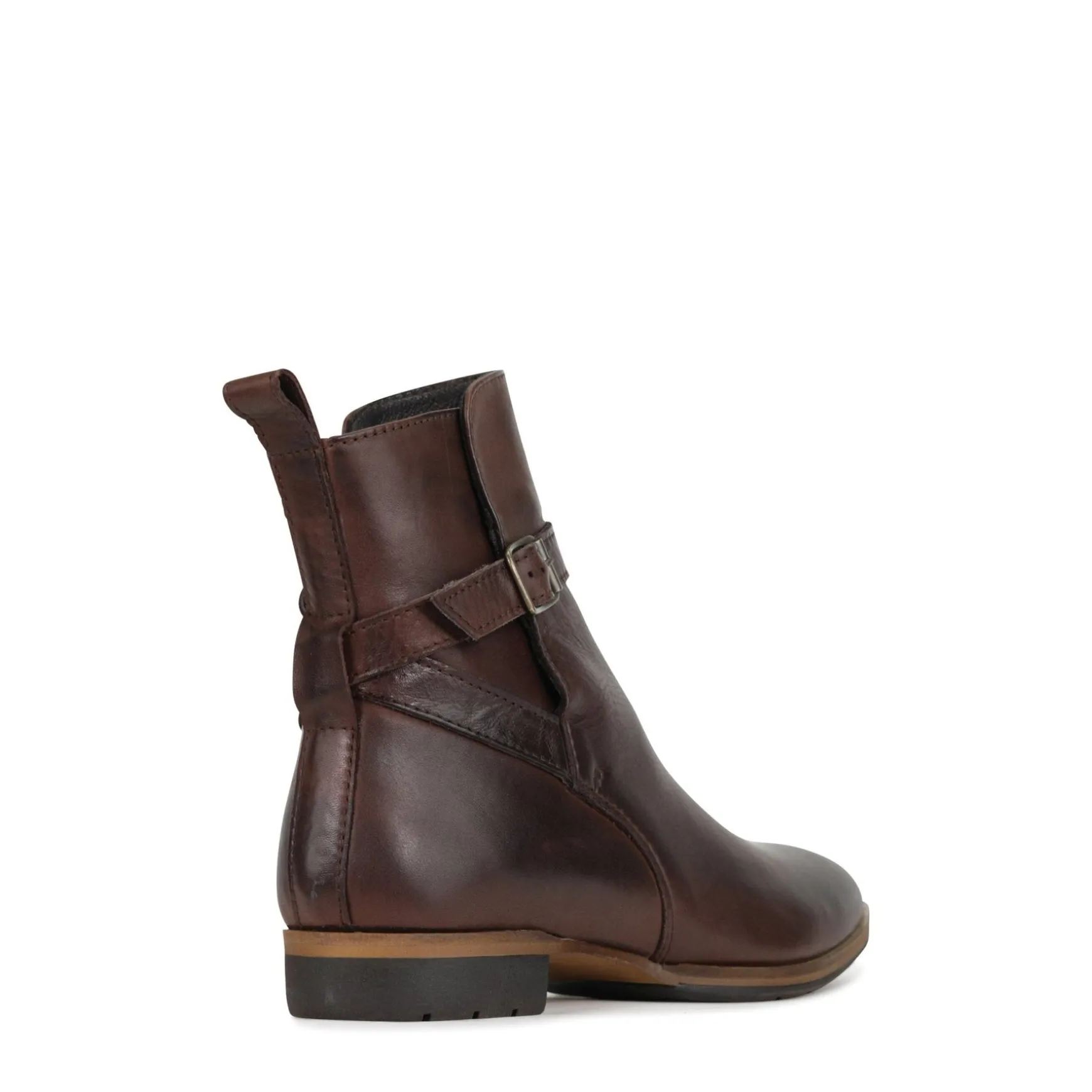GABBI BUCKLE ANKLE BOOTS LEATHER>EOS Footwear Cheap