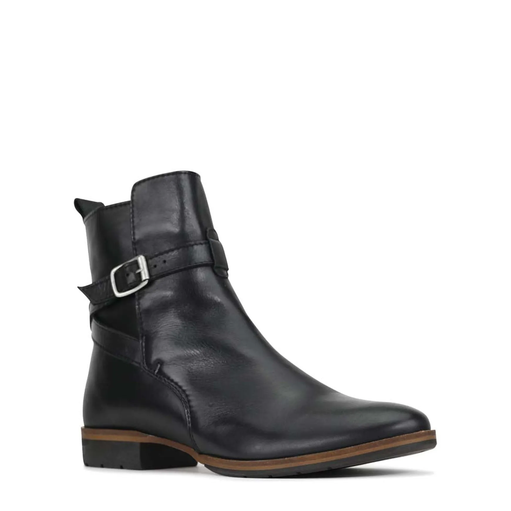 GABBI BUCKLE ANKLE BOOTS LEATHER>EOS Footwear Cheap