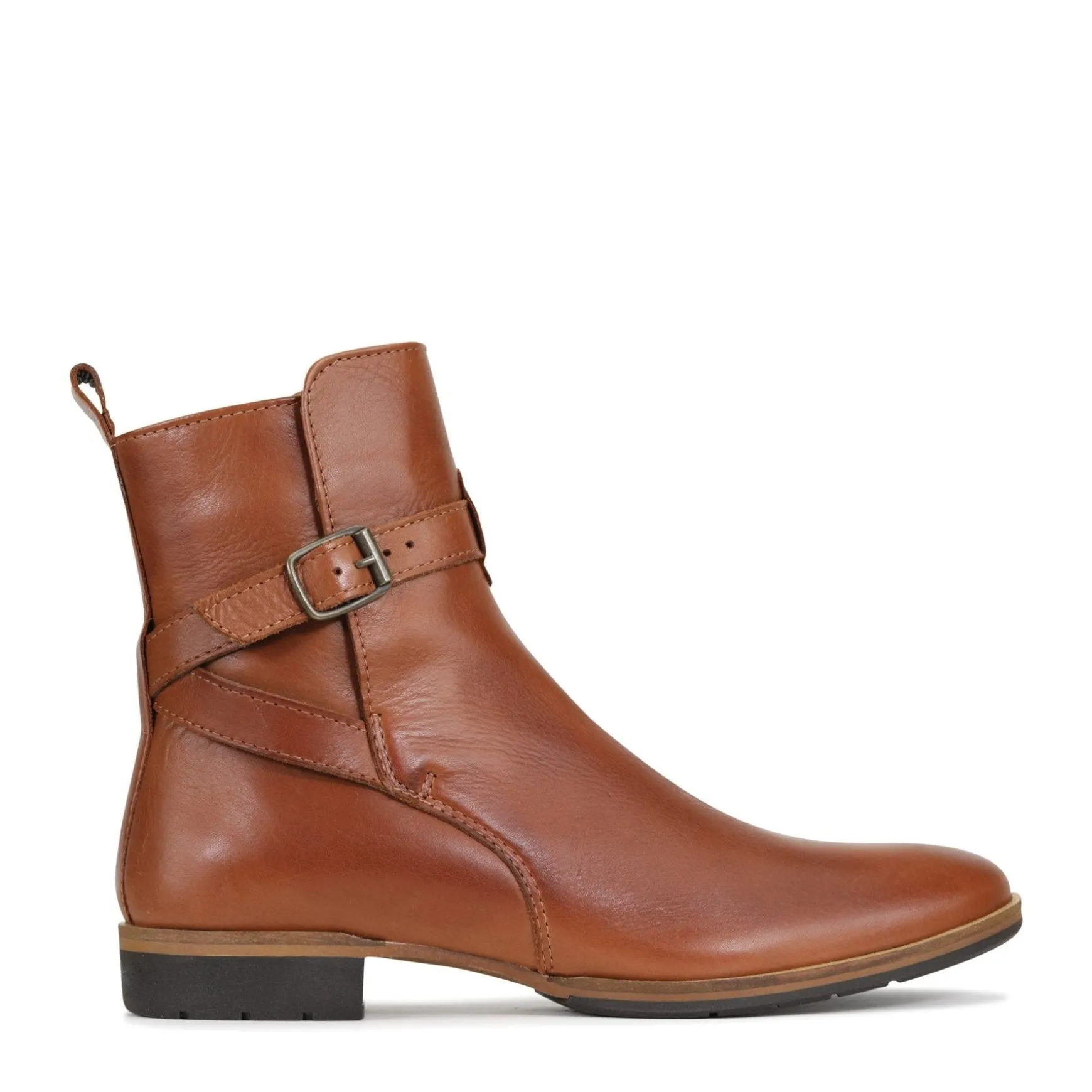 GABBI BUCKLE ANKLE BOOTS LEATHER>EOS Footwear Cheap