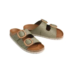 GIANA SLIDE SANDALS LEATHER><noscript><img width=