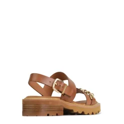GIL SLING-BACK SANDALS LEATHER><noscript><img width=