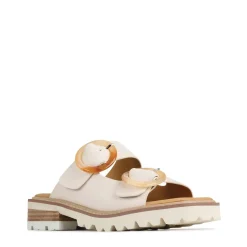 GILA BLOCK HEEL SLIDES LEATHER><noscript><img width=