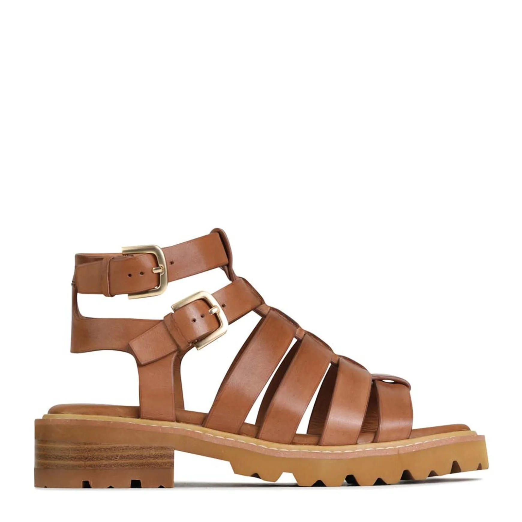 GIZELLE FISHERMAN SANDALS LEATHER>EOS Footwear Outlet