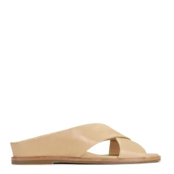 HIGH LEATHER SLIDE SANDALS>EOS Footwear Outlet