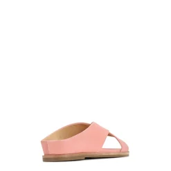 HIGH LEATHER SLIDE SANDALS><noscript><img width=