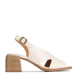 ISADORA LEATHER BLOCK HEEL SANDALS><noscript><img width=