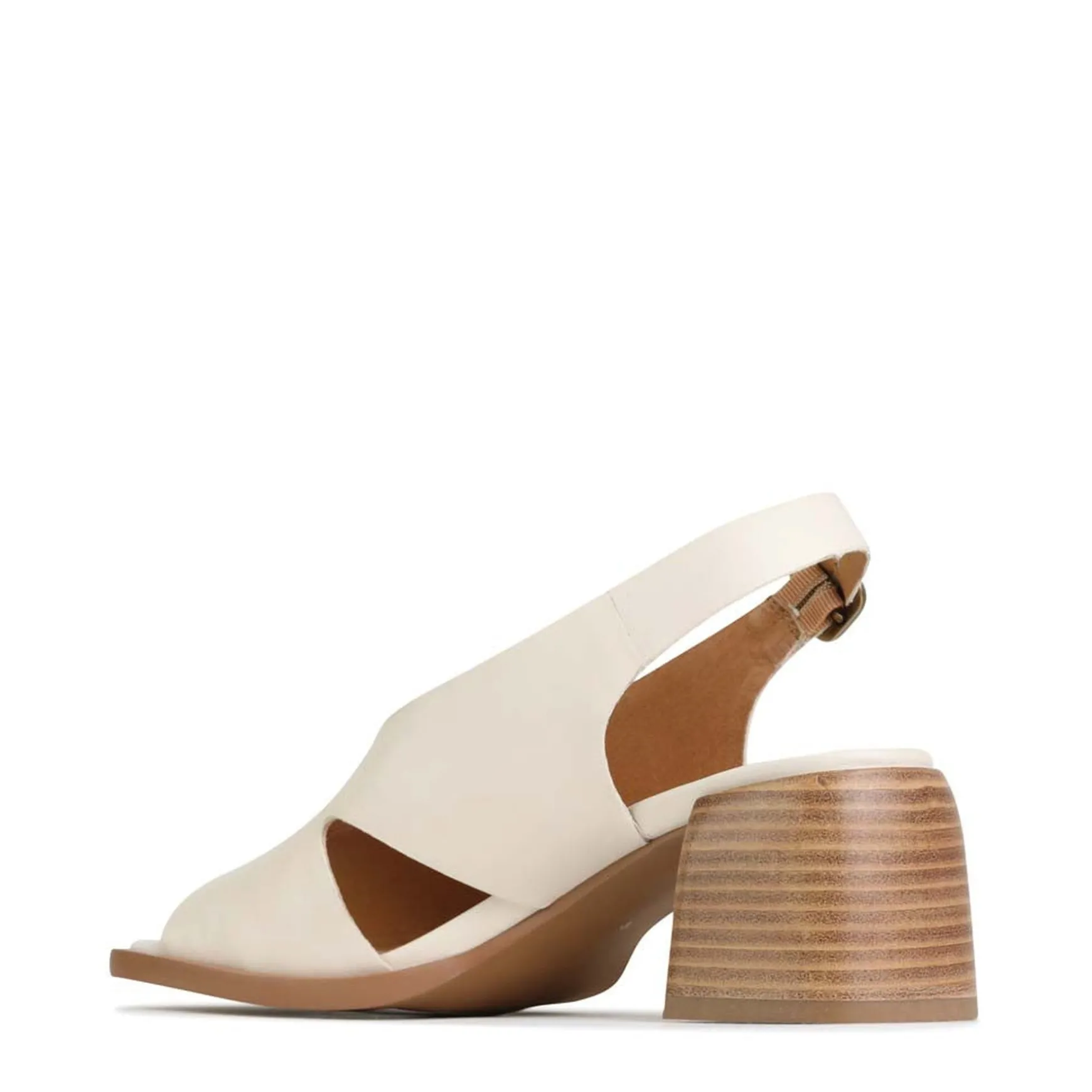 ISADORA LEATHER BLOCK HEEL SANDALS>EOS Footwear Discount
