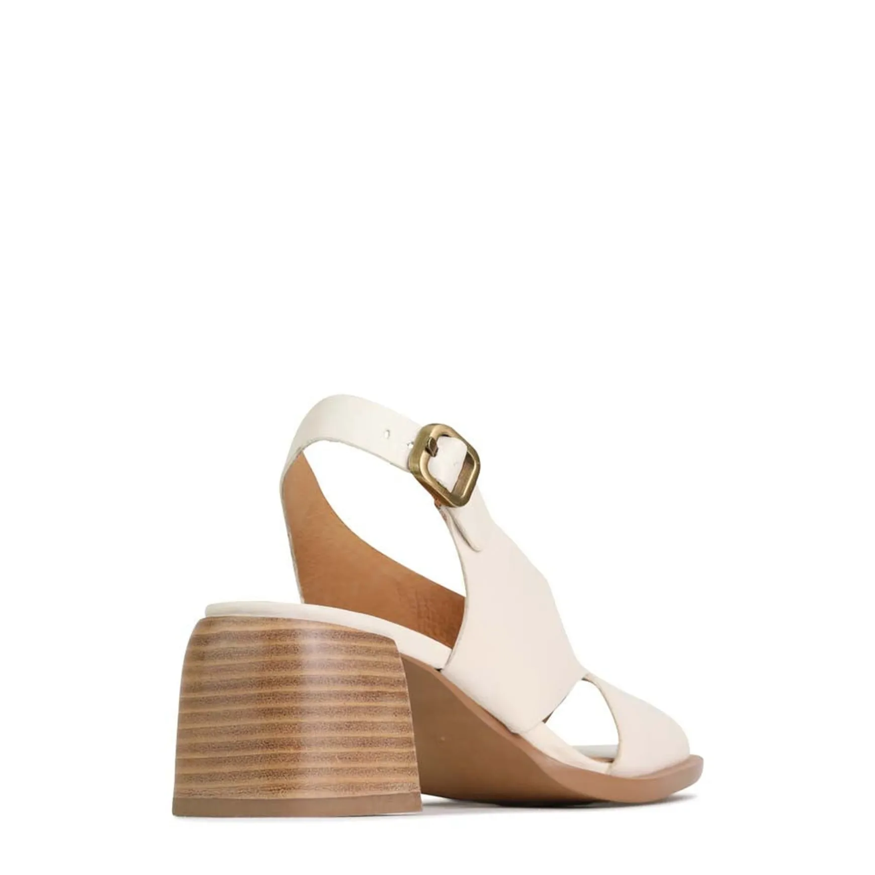 ISADORA LEATHER BLOCK HEEL SANDALS>EOS Footwear Discount