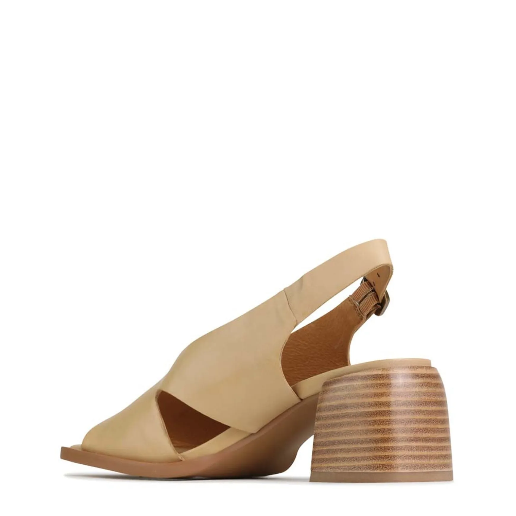 ISADORA LEATHER BLOCK HEEL SANDALS>EOS Footwear Discount