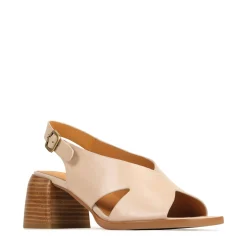 ISADORA LEATHER BLOCK HEEL SANDALS><noscript><img width=