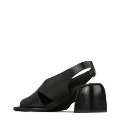ISADORA LEATHER BLOCK HEEL SANDALS><noscript><img width=