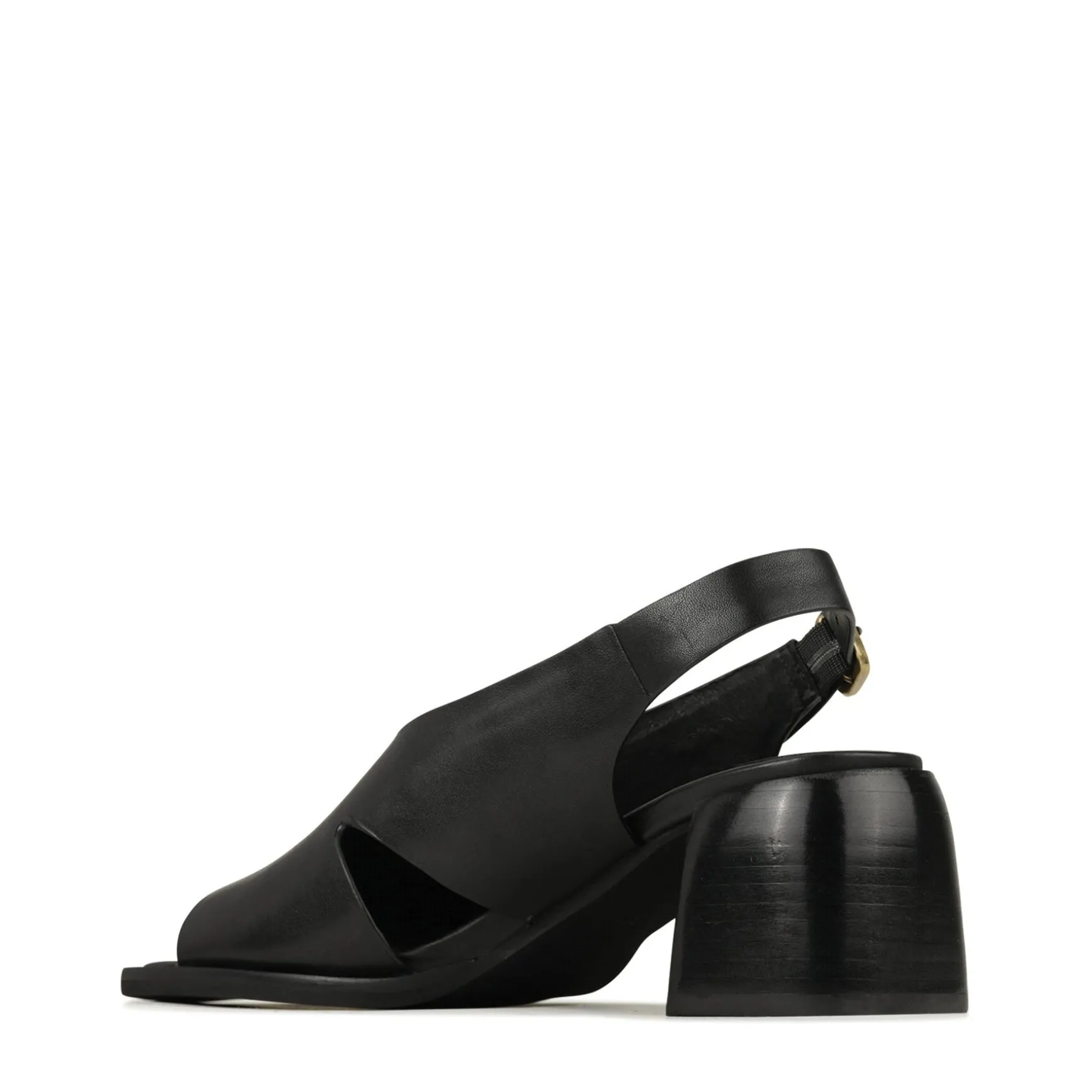 ISADORA LEATHER BLOCK HEEL SANDALS>EOS Footwear Discount