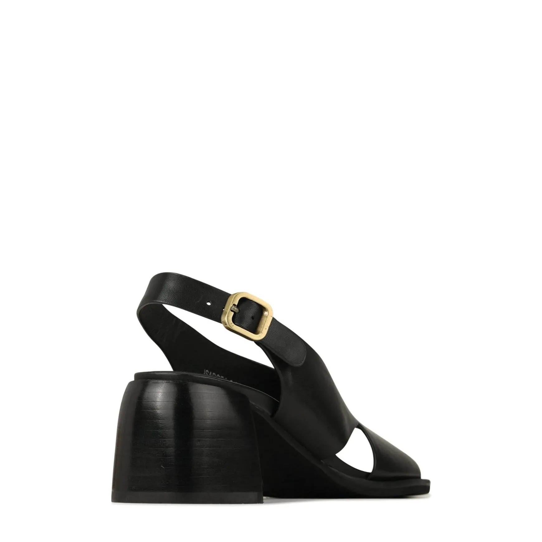 ISADORA LEATHER BLOCK HEEL SANDALS>EOS Footwear Discount