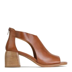 ISOLDE LEATHER BLOCK HEEL SANDALS><noscript><img width=