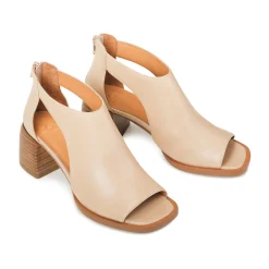 ISOLDE LEATHER BLOCK HEEL SANDALS><noscript><img width=