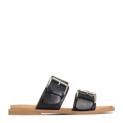 JETT DOUBLE STRAP SLIDE SANDALS LEATHER><noscript><img width=