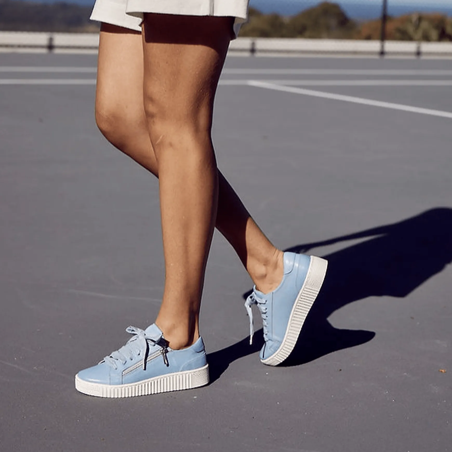 JODIE PLATFORM SNEAKERS LEATHER>EOS Footwear Hot