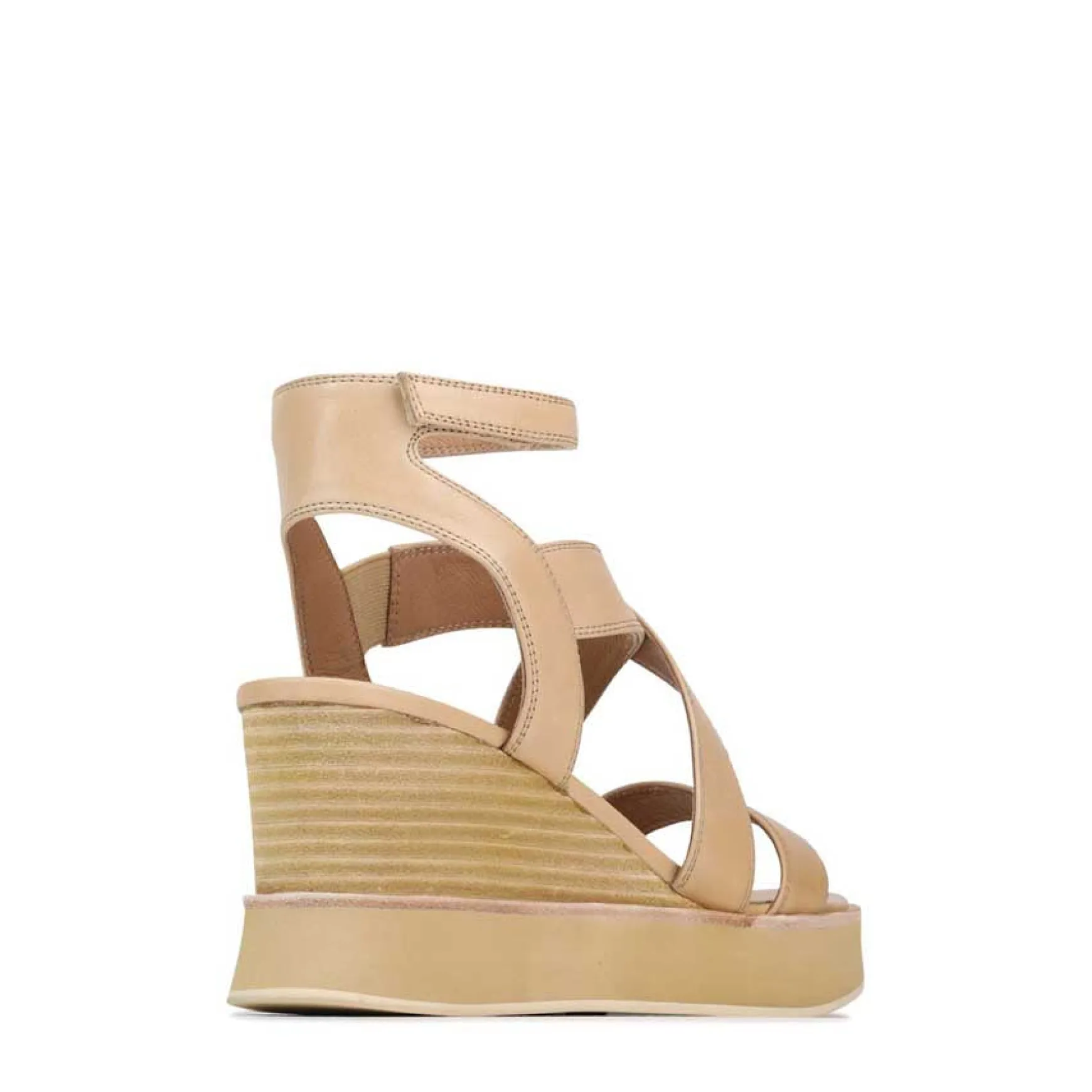 JUNI LEATHER STRAPPY WEDGE SANDALS>EOS Footwear Sale