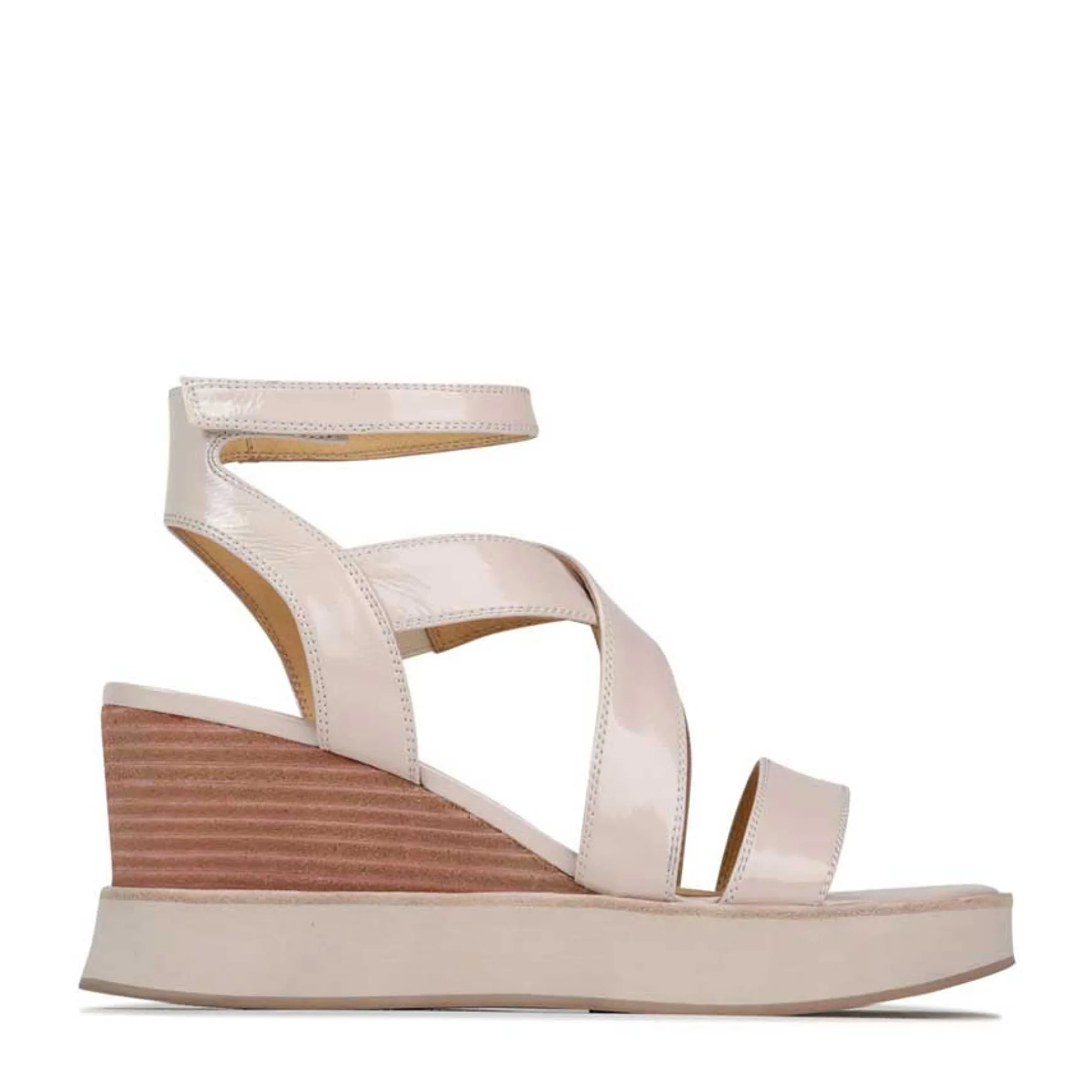 JUNI LEATHER STRAPPY WEDGE SANDALS>EOS Footwear Sale