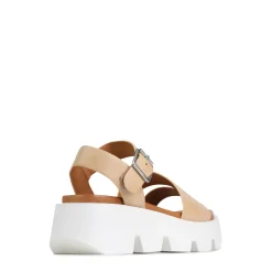 KAILA ANKLE STRAP WEDGE SANDALS LEATHER><noscript><img width=