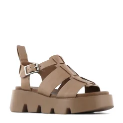 KAILAN LEATHER PLATFORM SANDALS><noscript><img width=