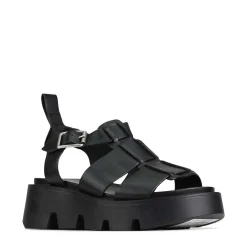 KAILAN LEATHER PLATFORM SANDALS><noscript><img width=