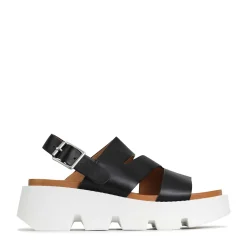 KAILI PLATFORM WEDGE SANDALS LEATHER>EOS Footwear Clearance