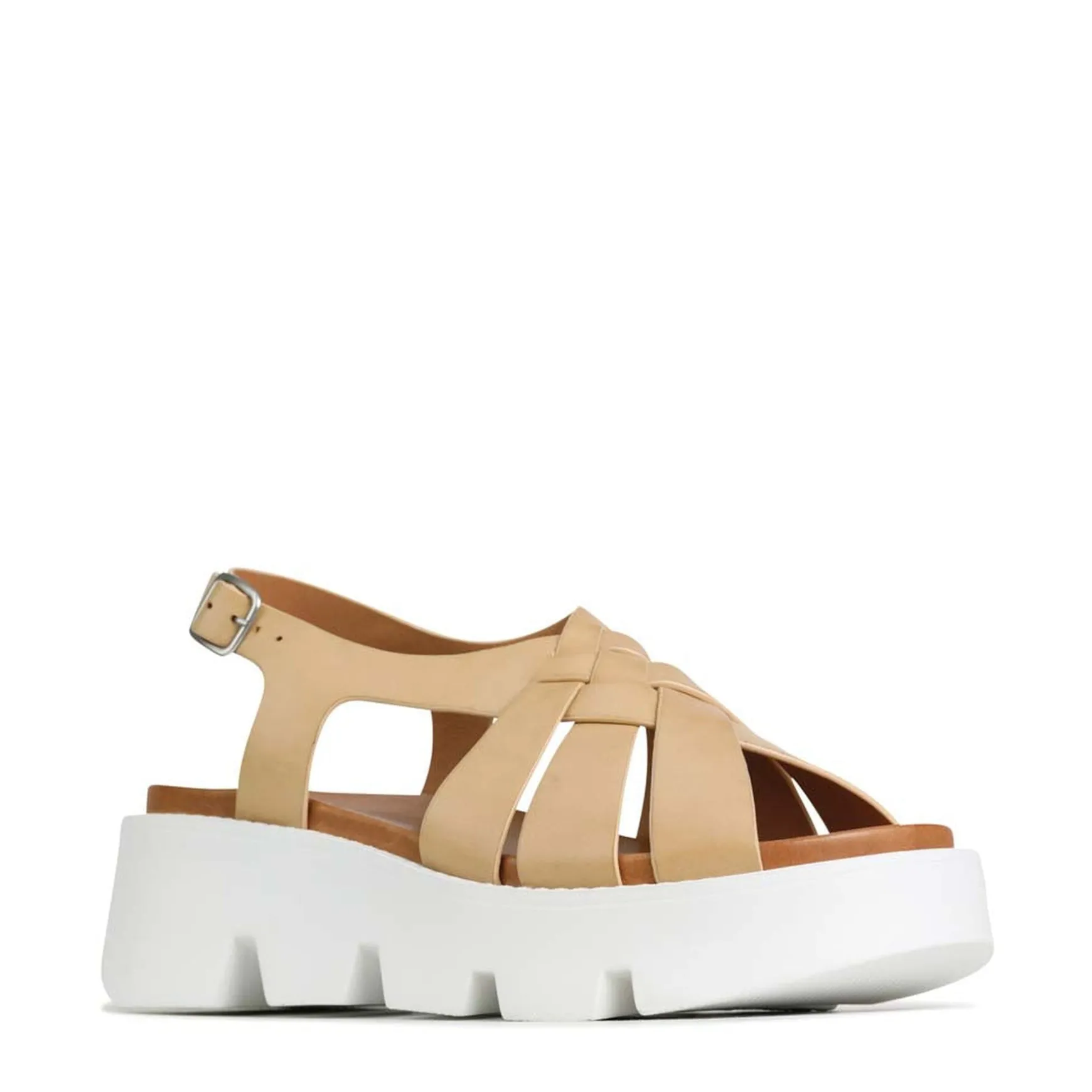KAILYN PLATFORM ANKLE STRAP SANDALS LEATHER>EOS Footwear Sale