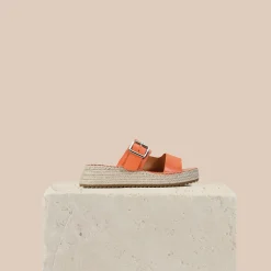 LAROSSA LEATHER ESPADRILLE SLIDE>EOS Footwear Hot