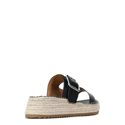 LAROSSA LEATHER ESPADRILLE SLIDE><noscript><img width=