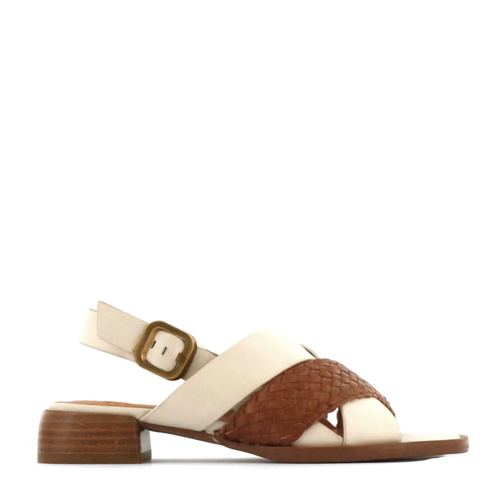 LATICIA LEATHER BLOCK HEEL SANDALS>EOS Footwear Sale