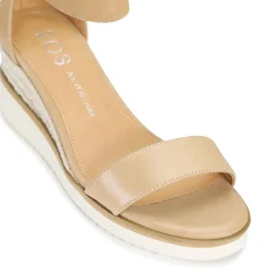 LAZY LEATHER ESPADRILLES SANDALS><noscript><img width=