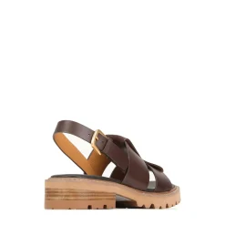 LEONELLA LEATHER SANDALS><noscript><img width=