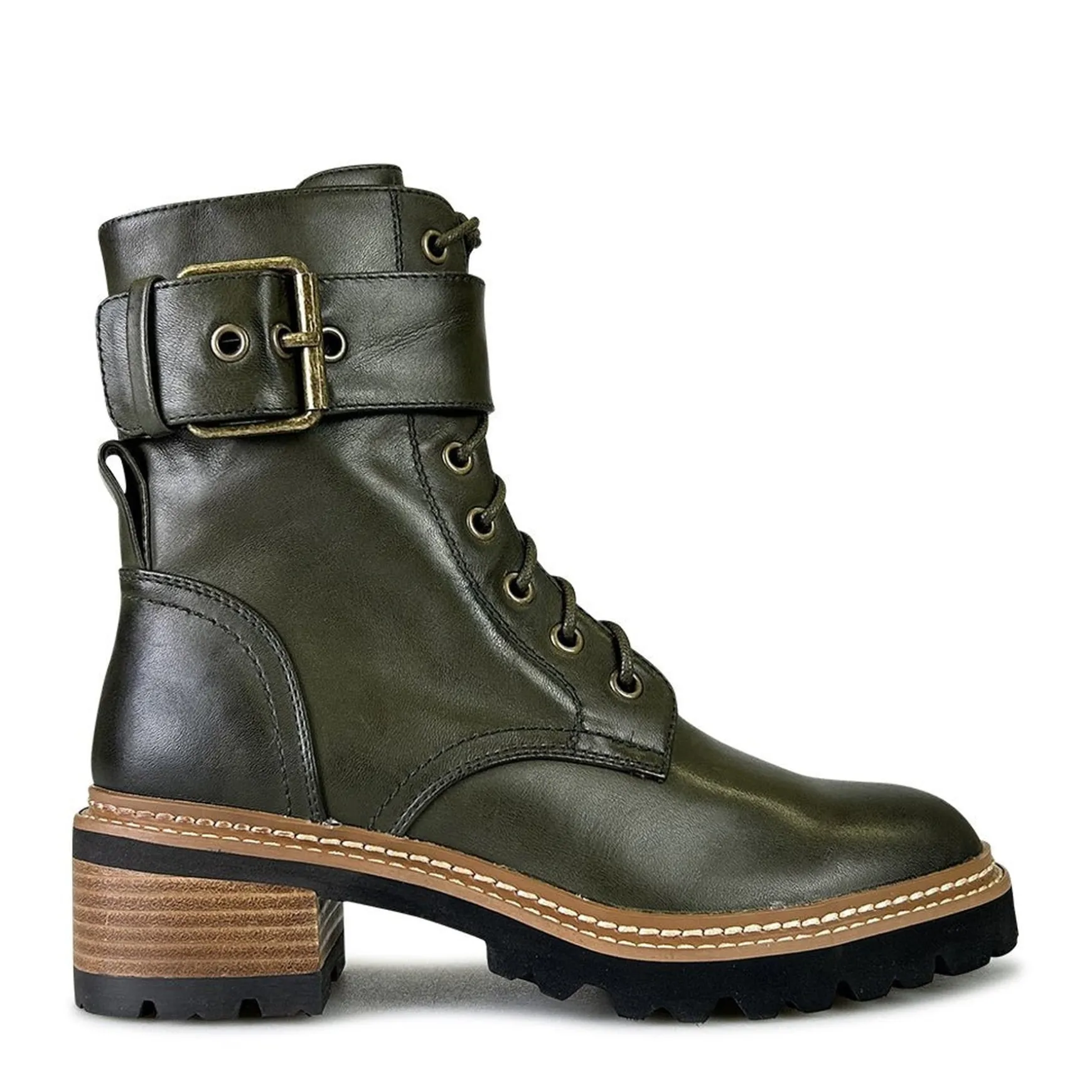 LINE LACE UP BOOTS LEATHER>EOS Footwear Shop