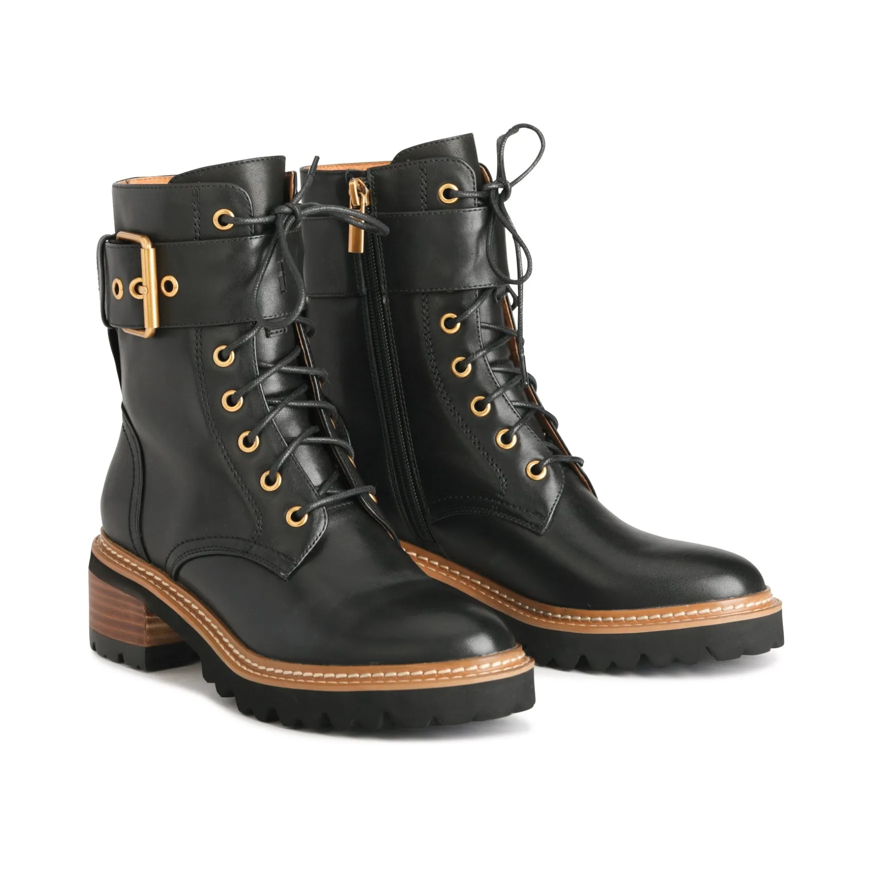 LINE LACE UP BOOTS LEATHER>EOS Footwear Shop