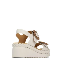 MENORCA LEATHER WEDGE SANDALS><noscript><img width=