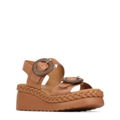 MENORCA LEATHER WEDGE SANDALS><noscript><img width=
