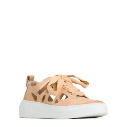 MINNIE LAZER CUTOUT SNEAKERS LEATHER><noscript><img width=