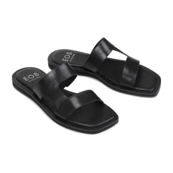 MISA LEATHER SLIDE SANDALS><noscript><img width=