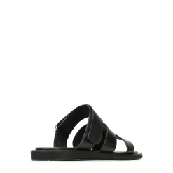 MISAYAO LEATHER SLIDE SANDALS><noscript><img width=