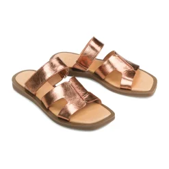 MISAYAO LEATHER SLIDE SANDALS><noscript><img width=