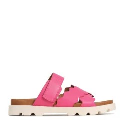 NISSA SLIDE SANDALS LEATHER><noscript><img width=